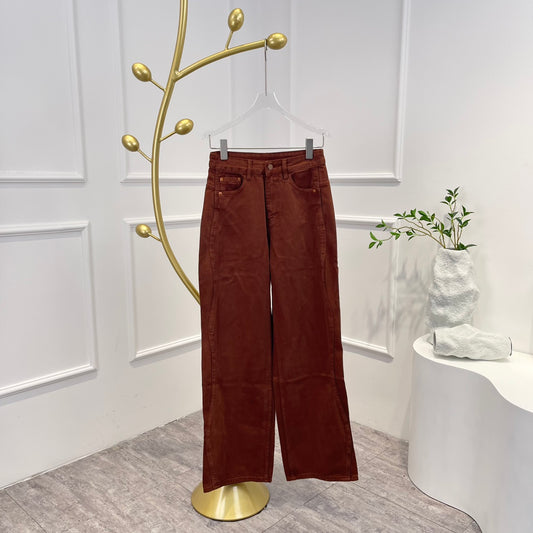 Worldcloset Brick-Red Jeans Pants