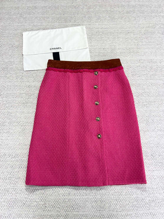 Chanel Rose Pink Skirt