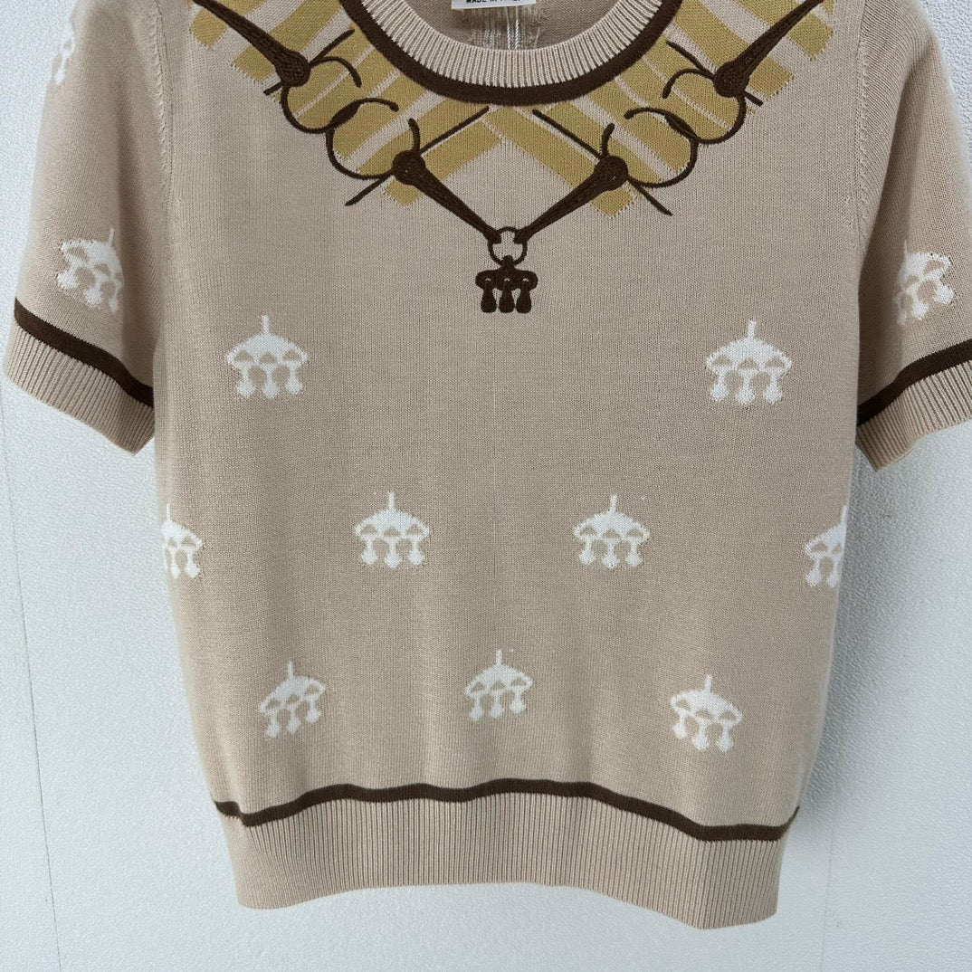 Hermes Sweaters Short Sleeved For Women #1228530