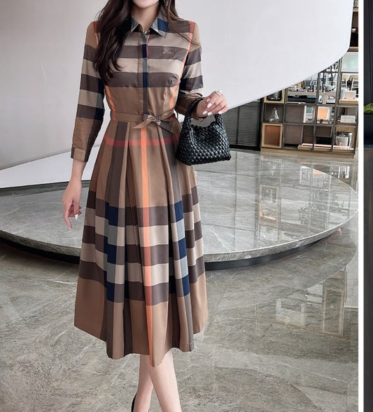 Burberry Dresses Long Sleeved For Women #1242724