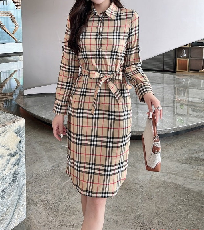 Burberry Dresses Long Sleeved For Women #1242733