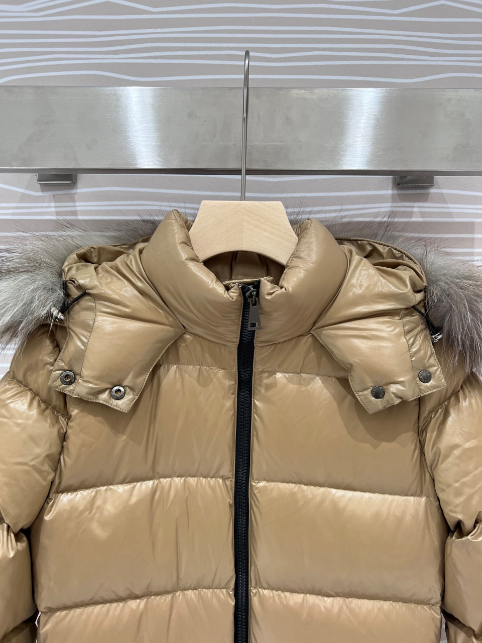 Moncler Down Feather Coat Long Sleeved For Women #1251270