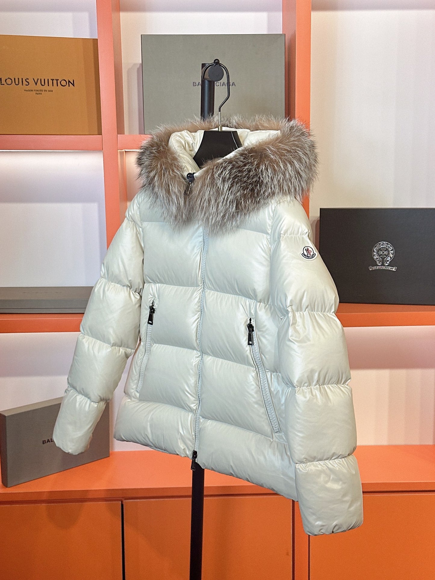 Moncler Down Feather Coat Long Sleeved For Women #1256989