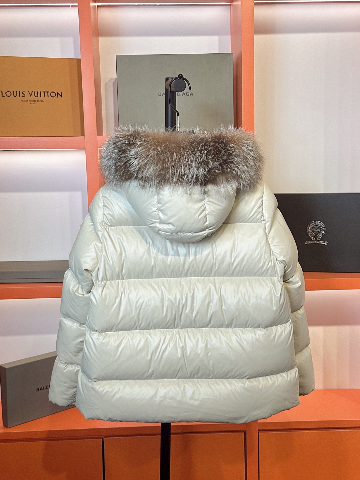 Moncler Down Feather Coat Long Sleeved For Women #1256989