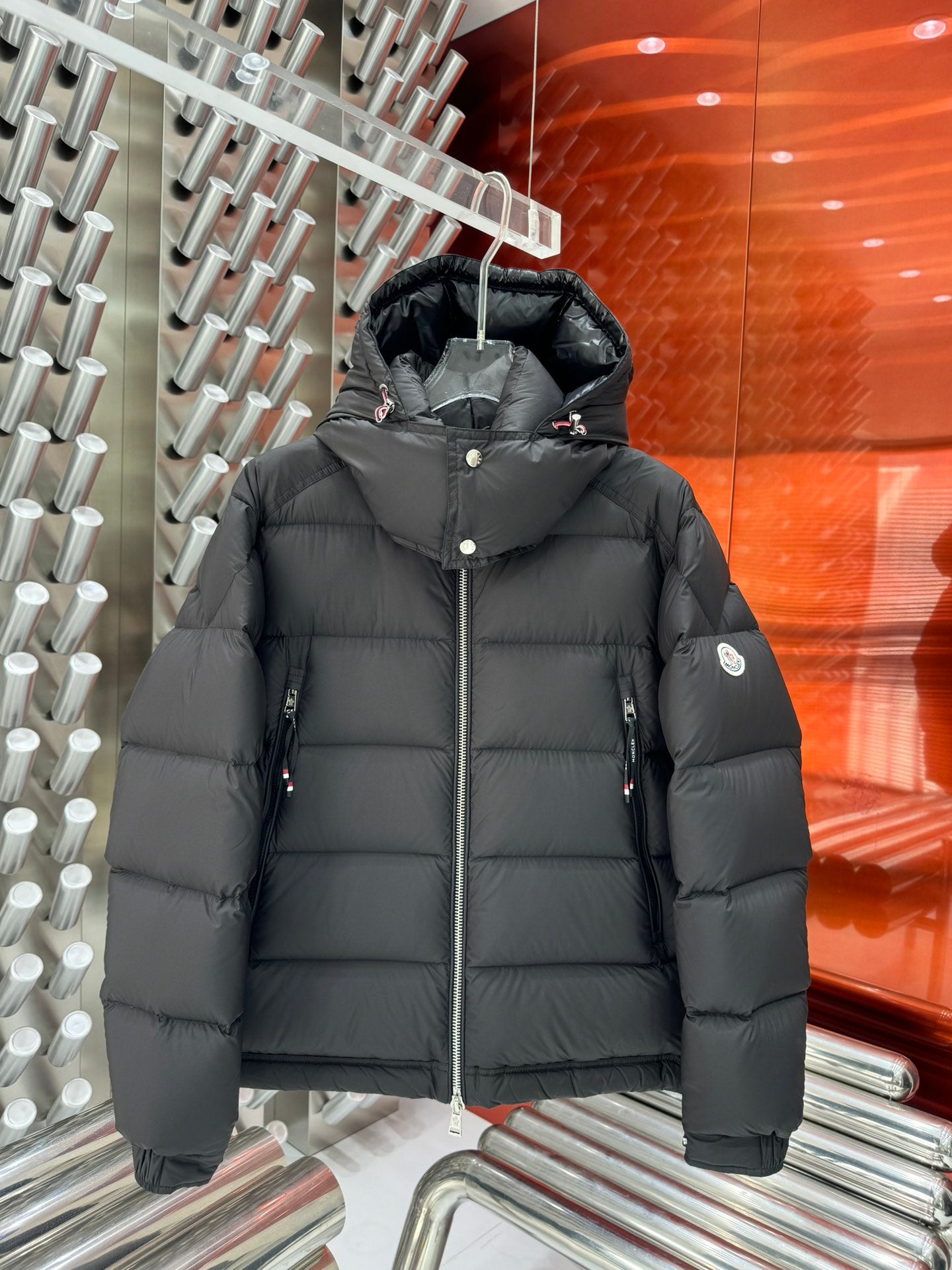 Moncler Down Feather Coat Long Sleeved For Men #1260007