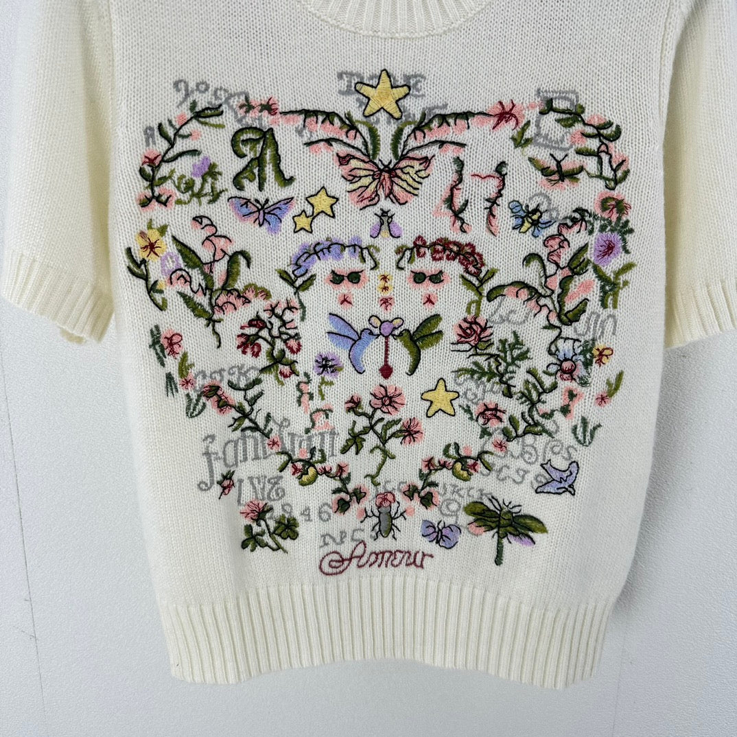 Christian Dior Sweaters Short Sleeved For Women #1264219