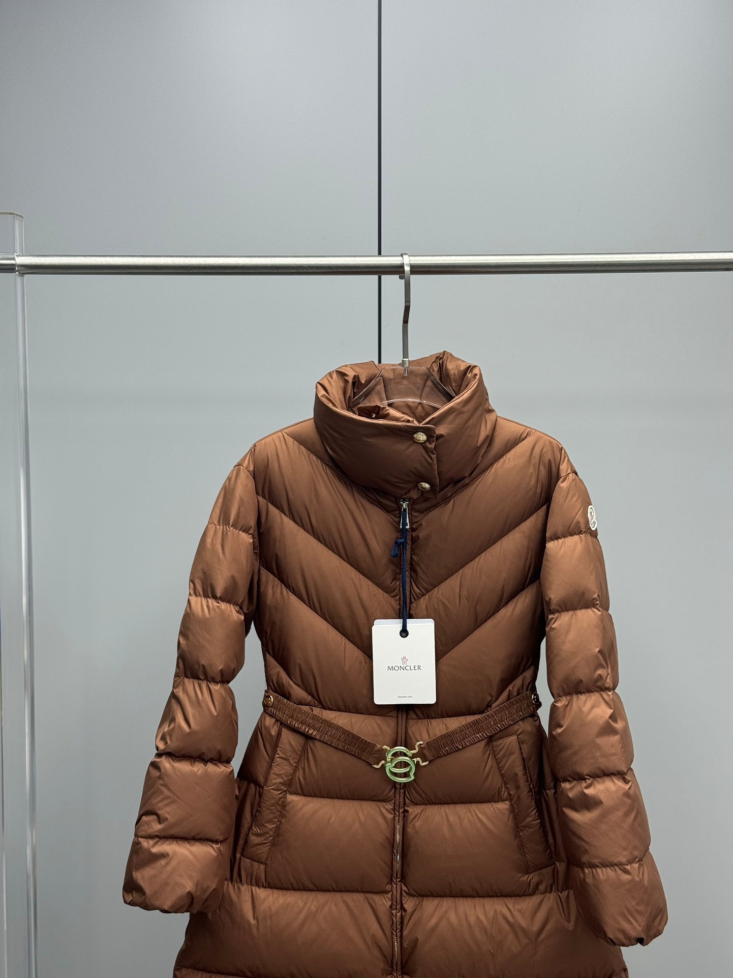 Moncler Down Feather Coat Long Sleeved For Women #1267990